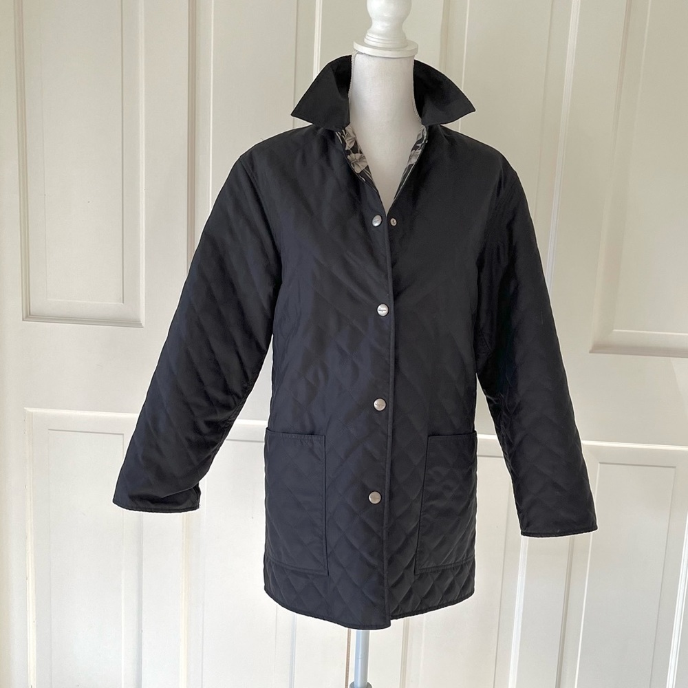 Ferragamo black quilted jacket S - Picture 9 of 16